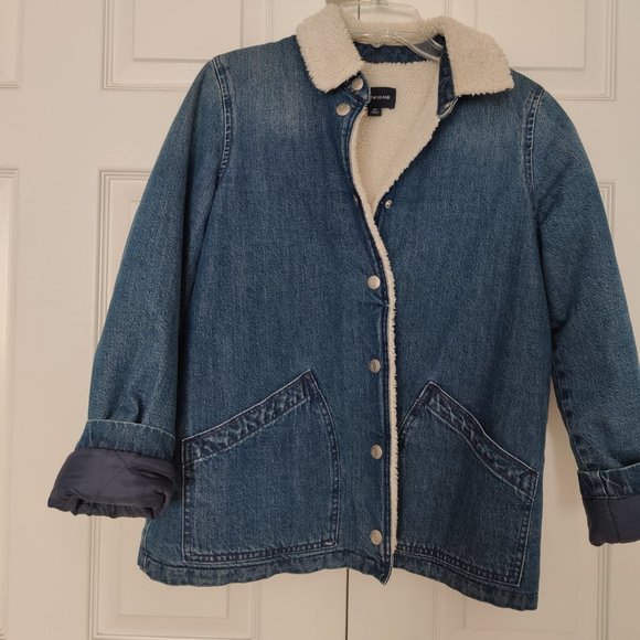 JCrew Sherpa Denim Jacket - Picture 10 of 11